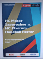 Handball Champions League Program 2015-16 HС Motor Ukraine -  HC Elverum Handball Herrer Norway - Handball