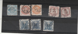 Japon Télégraphe Lot De 8 Timbres Oblitérés - Telegraph Stamps