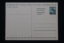 BOHÊME ET MORAVIE - Entier Postal + Réponse, Non Circulé - L 93793 - Briefe U. Dokumente