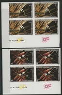 NOUVELLE CALEDONIE N° 488 + 489 Bloc De Quatre NON DENTELES Neufs + COIN DATE. TB (voir Description) - Unused Stamps