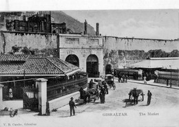 CPA, GIBRALTAR, The Market, Jamais Voyagée - Gibraltar