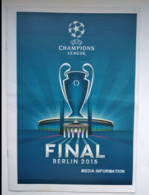 Football Booklet - Champions League FINAL 2015 Media Information - Books