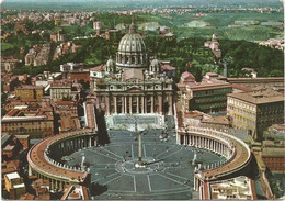 A4438 Roma - Piazza E Basilica Di San Pietro - Panorama Aereo Vista Aerea Aerial View Vue Aerienne / Viaggiata 1961 - San Pietro