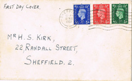 39957. Carta SHEFFIELD (England) 1937. Correo Interior, FDC Circulada - Zonder Classificatie