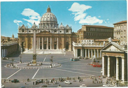 A4442 Roma - Piazza E Basilica Di San Pietro - Obelisco - Auto Cars Voitures Bus Autobus / Non Viaggiata - San Pietro