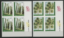 NOUVELLE CALEDONIE PA N° 238 + 239 Blocs De Quatre NON DENTELES Neufs ** + COINS DATES.TB (description) - Ungebraucht