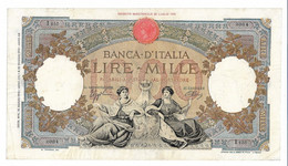 1626) Splendida Banconota Da 1000 Lire Regine Del Mare Del 15-3-1943 VEDI FOTO - 1.000 Lire