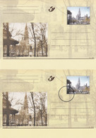 2 Cartes Entier Postaux BK86 Antwerpen Groenplaats Une Avec SPECIMEN Presse - Tarjetas Ilustradas