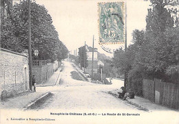 78 - NEAUPHLE Le CHATEAU : La Route De Saint Germain - CPA Village ( 1.950  Habitants) - Yvelines - Neauphle Le Chateau