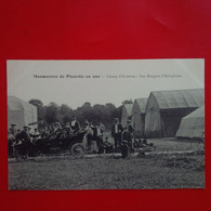 PICARDIE EN 1910 CHAMP D AVIATION LES HANGARS D AEROPLANES - ....-1914: Précurseurs