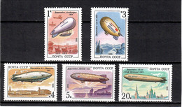 Russia & USSR 1991 . Zeppelins . 5v. Michel # 6216-20 - Nuevos