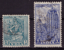 Inde 1950/1951 - Oblitéré - Monuments - Art - Michel Nr. 215 217 (ind185) - Oblitérés