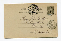 !!! ENTIER POSTAL DU BENIN, CACHET DE GRAND POPO (DAHOMEY) DE 1909 POUR L'AUTRICHE - Usados