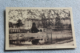 Cpa 1933, Carrières Sur Seine, Mairie Vue Du Jardin Public, Yvelines 78 - Carrières-sur-Seine