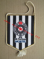 Flag (Pennant / Banderín) / Serbia - Basketball Club KK Partizan, Sponsor MOBTEL - Yugoslav Champion ... - Kleding, Souvenirs & Andere