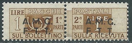 1947-48 TRIESTE A PACCHI POSTALI 1 LIRA MNH ** - RE24-8 - Paquetes Postales/consigna