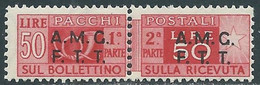 1947-48 TRIESTE A PACCHI POSTALI 50 LIRE MNH ** - RE24-8 - Colis Postaux/concession