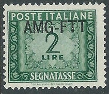 1949-54 TRIESTE A SEGNATASSE 2 LIRE MNH ** - RE10 - Strafport