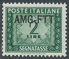 1949-54 TRIESTE A SEGNATASSE 2 LIRE MNH ** - RE10-9 - Taxe