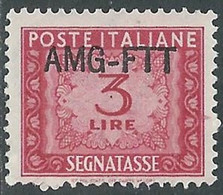 1949-54 TRIESTE A SEGNATASSE 3 LIRE MNH ** - RE20-6 - Segnatasse