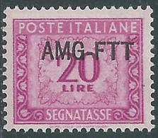 1949-54 TRIESTE A SEGNATASSE 20 LIRE MNH ** - RE11-5 - Portomarken