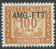 1949-54 TRIESTE A SEGNATASSE 100 LIRE MNH ** - RE11 - Strafport