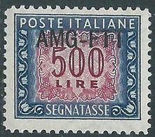 1949-54 TRIESTE A SEGNATASSE 500 LIRE MNH ** - RE11-8 - Segnatasse