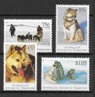 Australian Antarctic Territory AAT 1994 MiNr. 98 - 101 Sled Dogs Huskies 4v  MNH** 6,00 € - Sonstige & Ohne Zuordnung