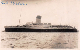 Carte Postale Photo BATEAU PAQUEBOT S.S. Pasteur - Boat -Schiffe  - 1906  - - Steamers