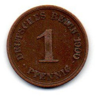 Allemagne - 1 Pfennig  1900 G TTB - 1 Pfennig