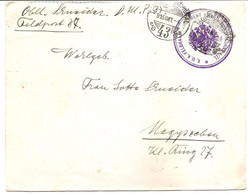 ROMANIA / AUSTRIA WWI FELDPOST 37 Vers Nagyseben ( Sibiu ) Poste Militaire - World War 1 Letters