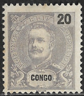 Portuguese Congo – 1898 King Carlos 20 Réis Mint Stamp - Congo Portuguesa