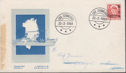 1959. Grønlandsfonden. 30+10/25 Øre Red FDC 23-2-1959.  (Michel 43) - JF417175 - Briefe U. Dokumente