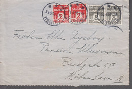 1926. DANMARK 2 Ex 8 Øre  + 2 Ex 2 øre On Cover Cancelled GILLELEJE 19.7.26. (Michel 119+) - JF417184 - Briefe U. Dokumente