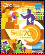 Ref. MX-2852 MEXICO 2013 EDUCATION, TRADE UNION OF EDUCATION, WORKERS, MNH 1V Sc# 2852 - Messico