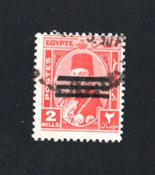 EGITTO :  Re Farouk  -   2 Mills  Usato,  Soprastampa Nera  Yvert  331   Del. 20.04.1953 - Gebruikt
