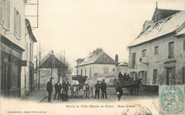 / CPA FRANCE 95 "Marly La Ville, Rue D'Aval" - Marly La Ville