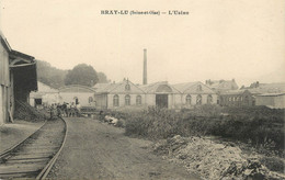 / CPA FRANCE 95 "Bray - Lu, L'usine" - Bray-et-Lû