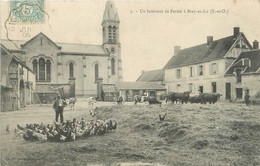 / CPA FRANCE 95 "Bray Et Lu, Un Intérieur De Ferme" - Bray-et-Lû