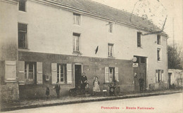 / CPA FRANCE 95 "Pontcelles, Route Nationale" - Pontcelles