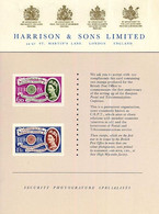 GREAT BRITAIN 1960 EUROPA 6d 1/6 PRINTER`S PRESENTATION PROOF CRD VRT. - Essais & Réimpressions