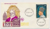 MALI => Enveloppe FDC => S.S. Jean XXIII - Bamako - 14 Sept 1965 - Papas