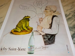 ANCIENNE PUBLICITE ET TON FOIE VICHY SAINT YORRE 1972 - Posters