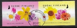 Finlande 2021 Série Oblitérée Félicitations Avec Fleurs - Usados