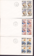 St. Pierre & Miquelon ST. PIERRE & MIQUELON 1966 Blanco Cover Lettre 4-Block Bird Vogel Oiseau - Brieven En Documenten