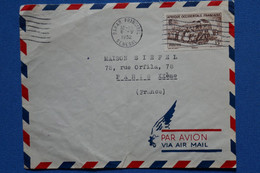 O21 AOF SENEGAL  BELLE LETTRE 1952  DAKAR   POUR PARIS FRANCE + AFFRANCH. INTERESSANT - Covers & Documents