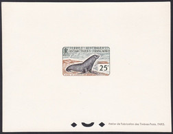 FSAT - TAAF Sc18 Weddell Seal At Kerguelen, Deluxe Proof, Epreuve - Fauna Antartica