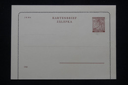 BOHÊME ET MORAVIE - Entier Postal ( Carte Lettre ) , Non Circulé - L 93873 - Briefe U. Dokumente