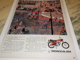 ANCIENNE PUBLICITE MOTO 125S DE HONDA 1972 - Motor Bikes