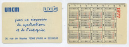 Calendriers UNCM (syndicat) 1977-1979-1980, Avec Décimètre Au Verso / Paris - Small : 1971-80